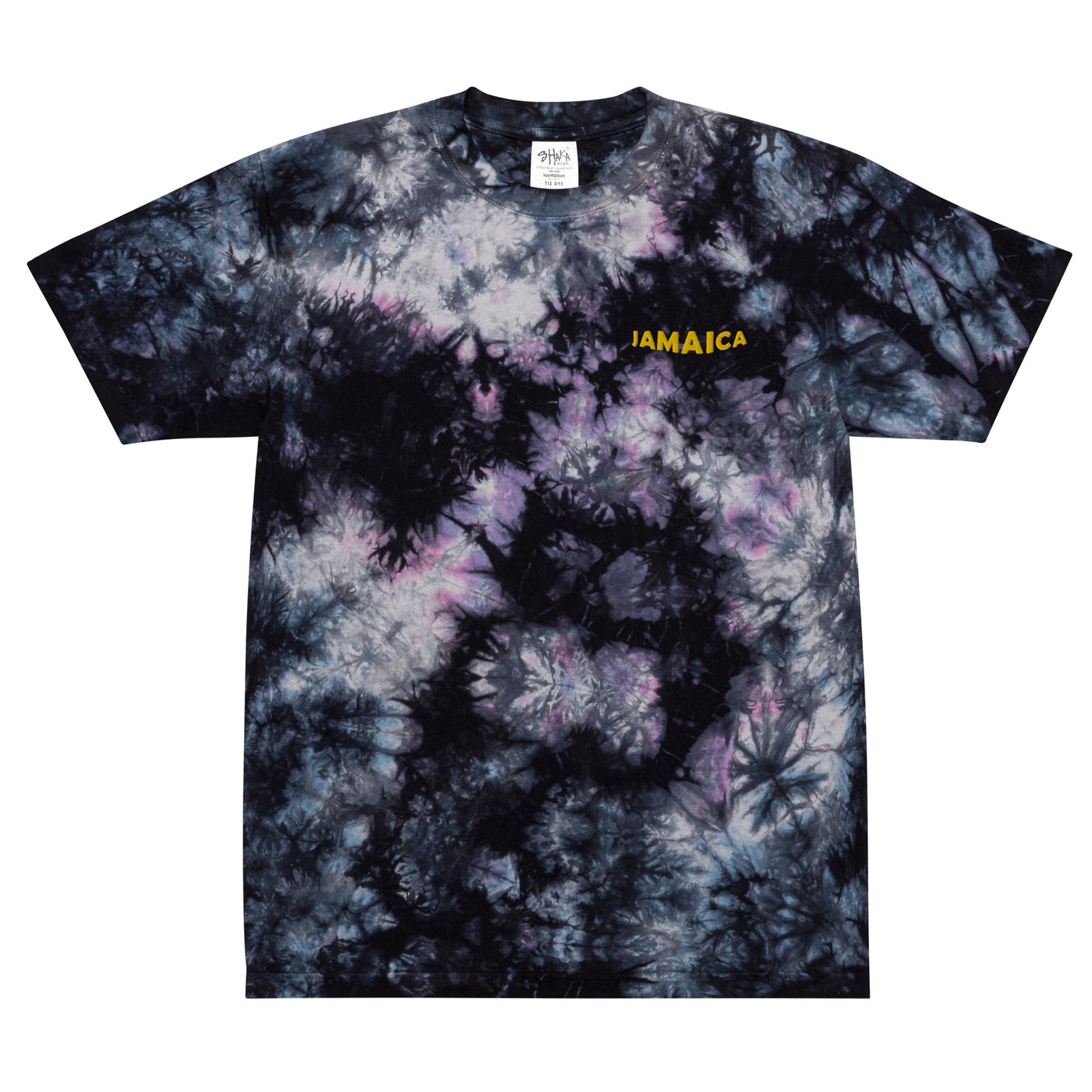 Oversized JAMAICA Free Spirited tie-dye t-shirt