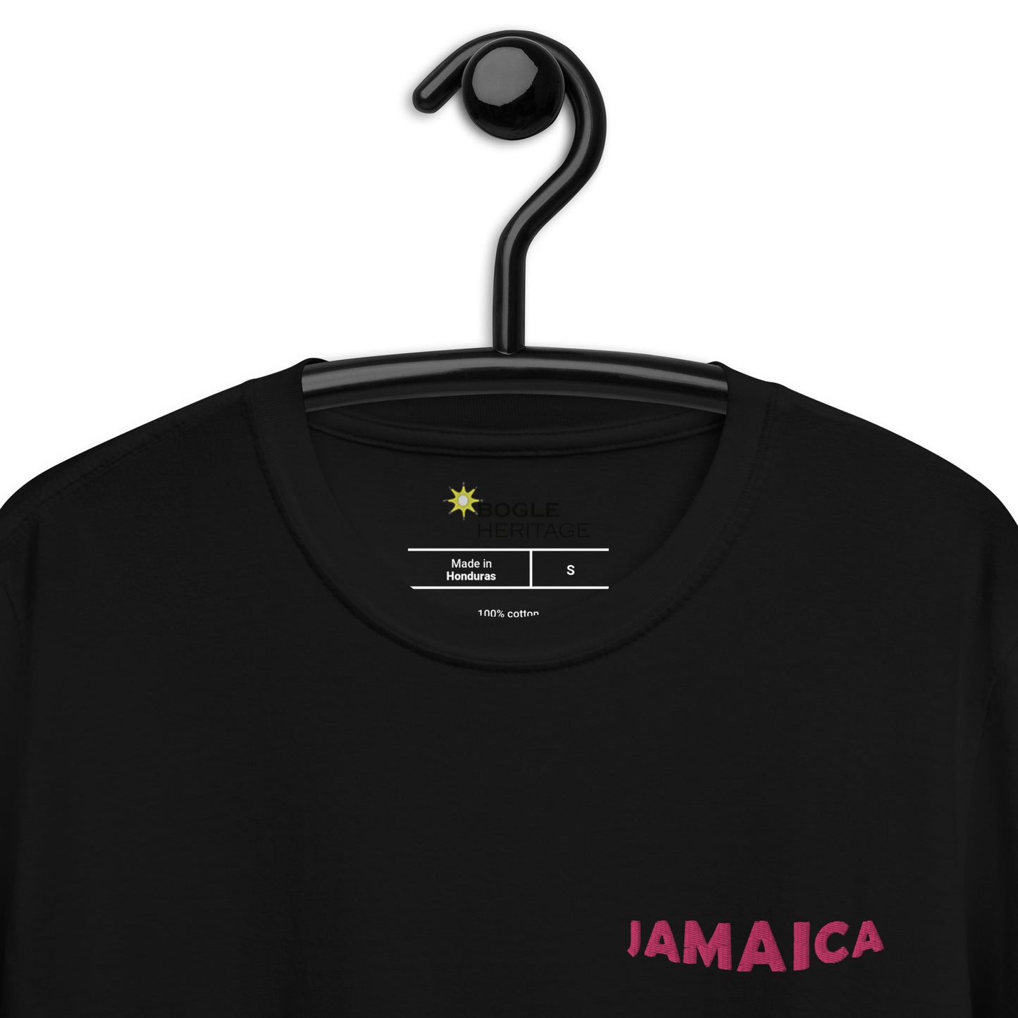 Short-Sleeve JAMAICA Pink Magic Embroidered Unisex T-Shirt