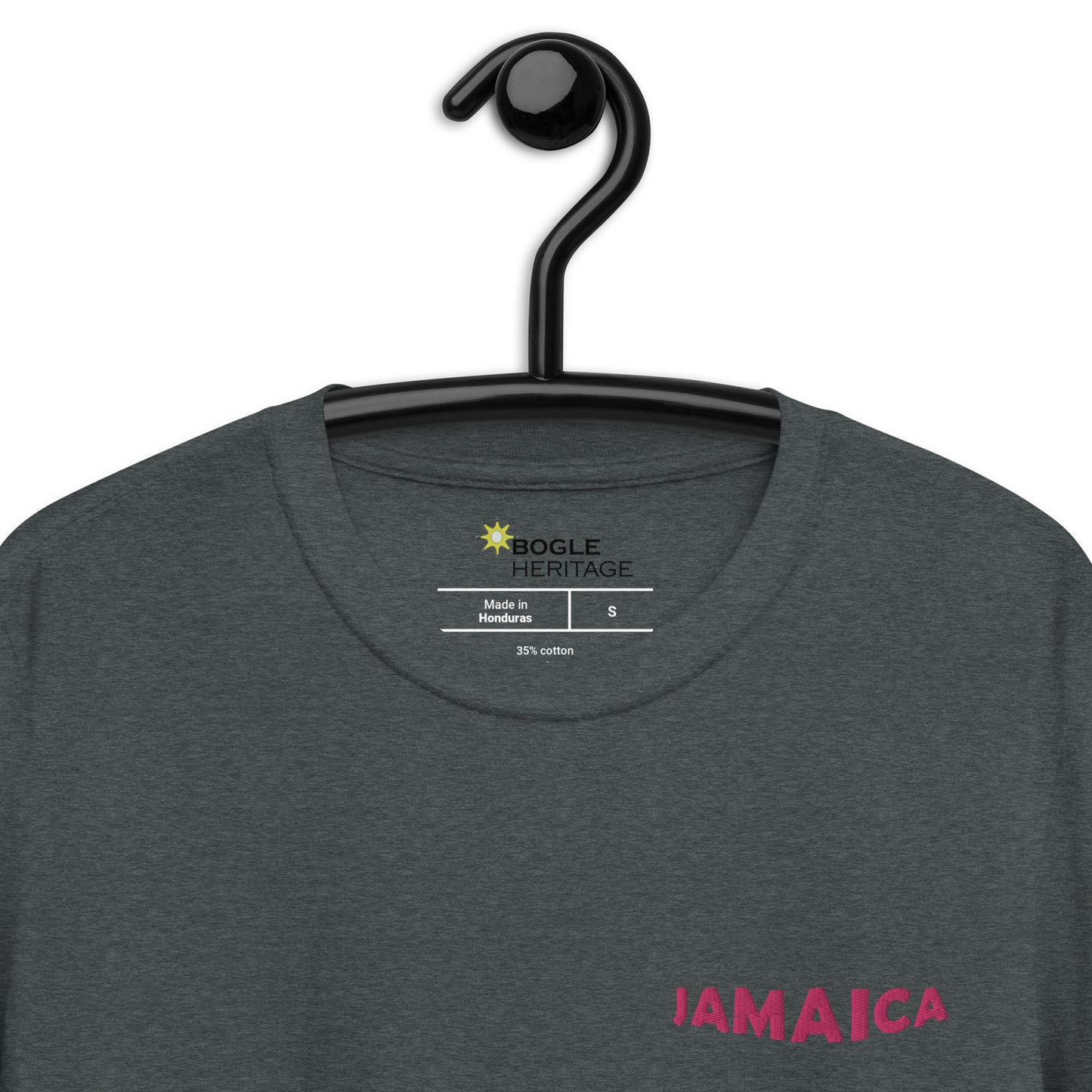 Short-Sleeve JAMAICA Pink Magic Embroidered Unisex T-Shirt