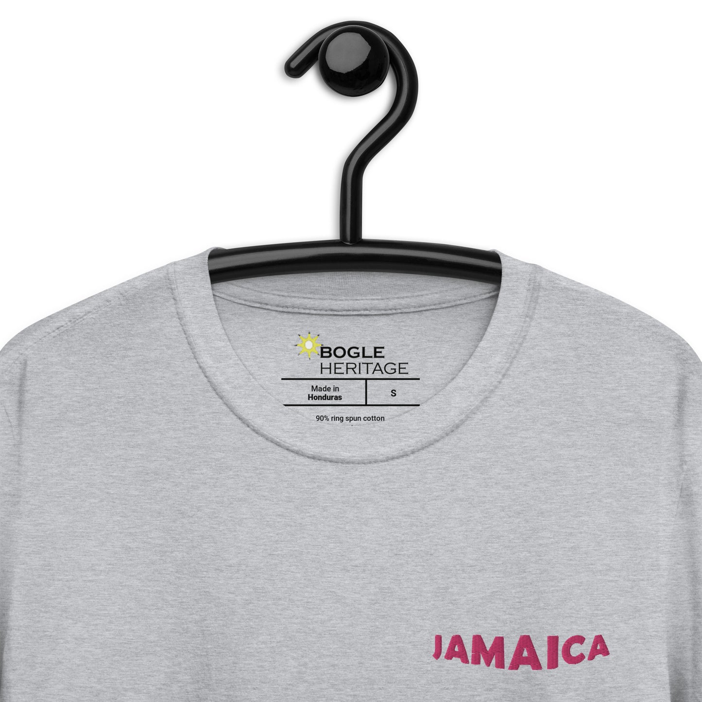 Short-Sleeve JAMAICA Pink Magic Embroidered Unisex T-Shirt