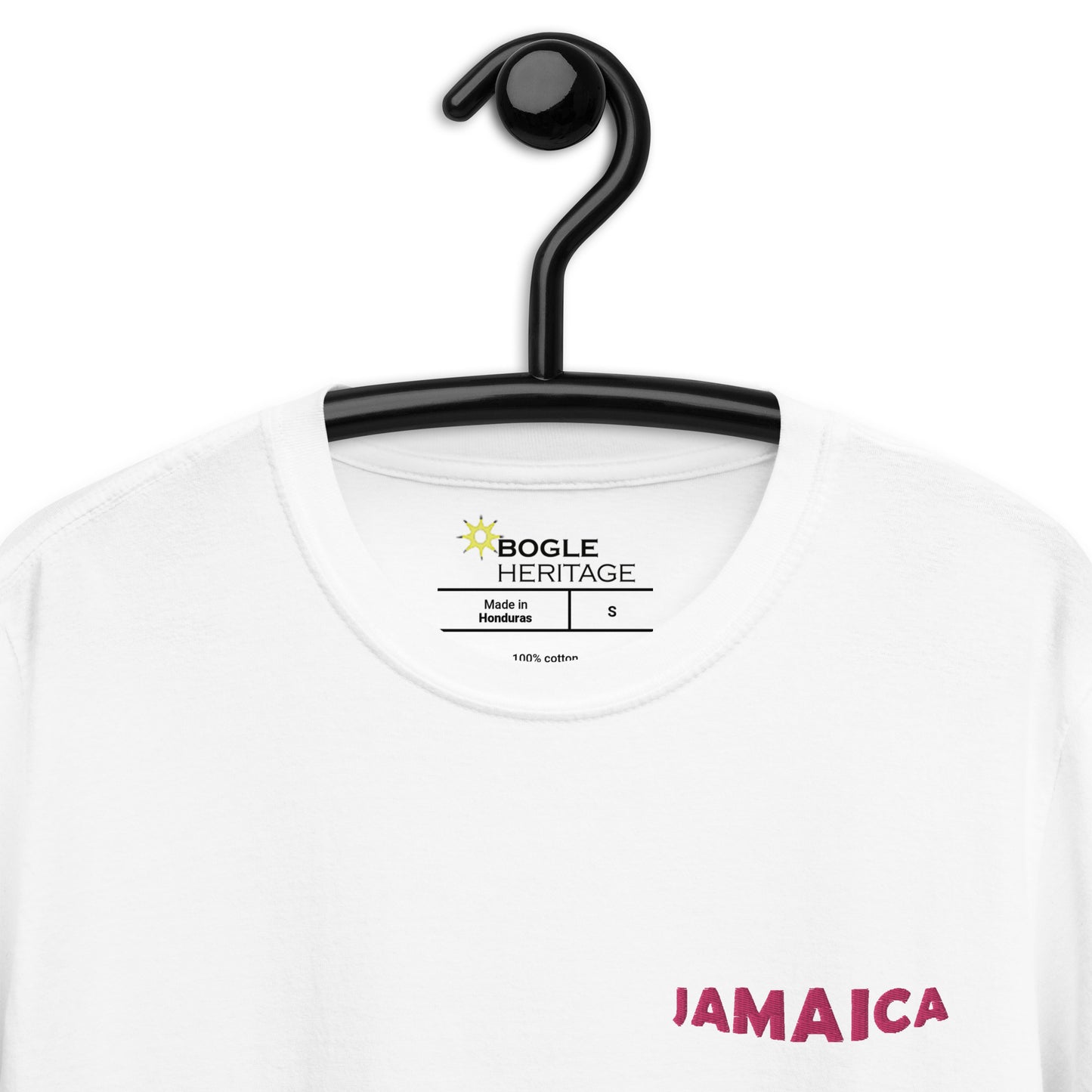 Short-Sleeve JAMAICA Pink Magic Embroidered Unisex T-Shirt