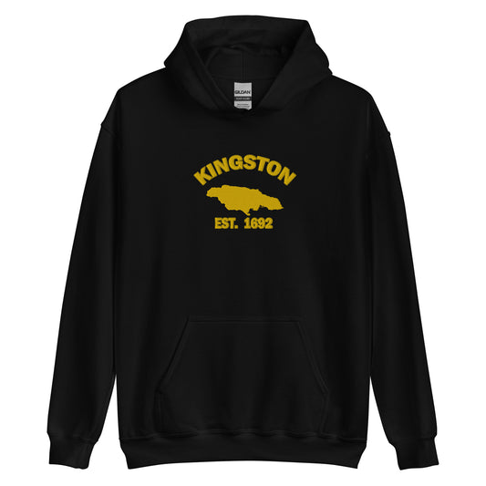 Unisex KINGSTON JAMAICA EMBROIDERED Sunshine Hoodie