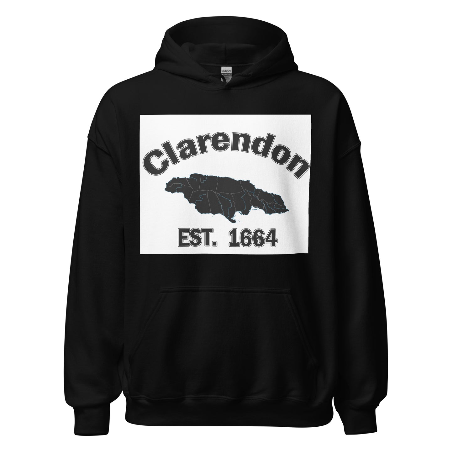 Unisex CLARENDON JAMAICA ESTABLISHED Block Hoodie