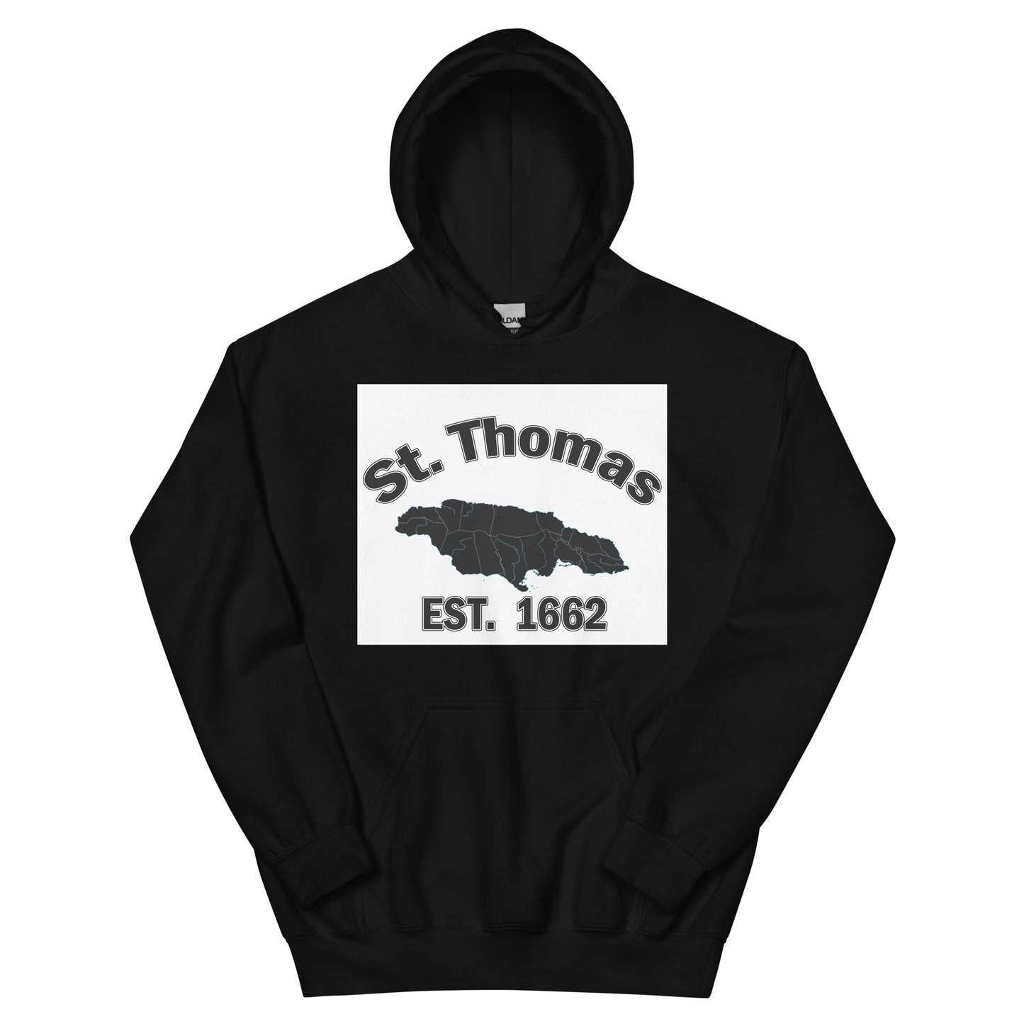 Unisex ST. THOMAS JAMAICA ESTABLISHED Block Hoodie