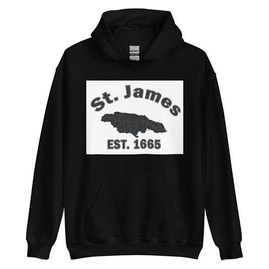 Unisex ST. JAMES JAMAICA ESTABLISHED Block Hoodie