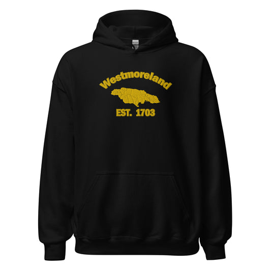 Unisex WESTMORELAND JAMAICA EMBROIDERED Sunshine Hoodie