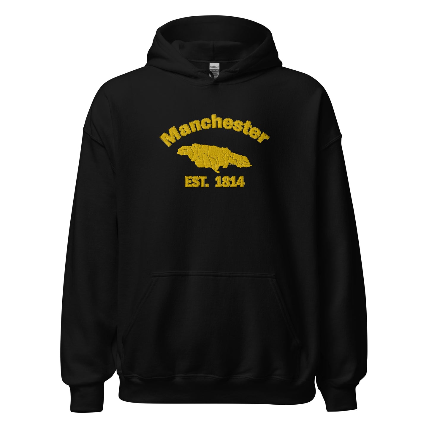 Unisex MANCHESTER JAMAICA EMBROIDERED Sunshine Hoodie