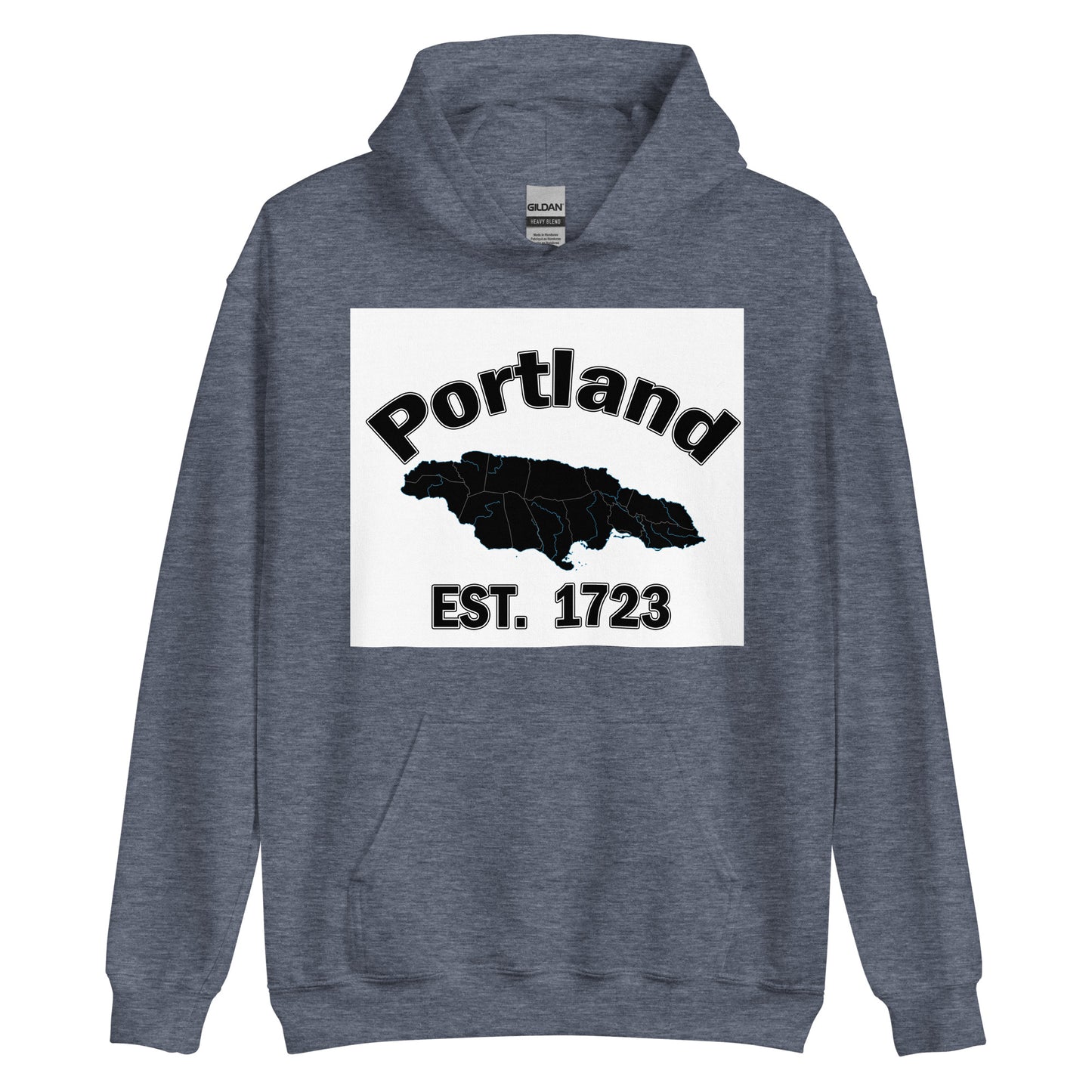 Unisex PORTLAND JAMAICA ESTABLISHED Block Hoodie