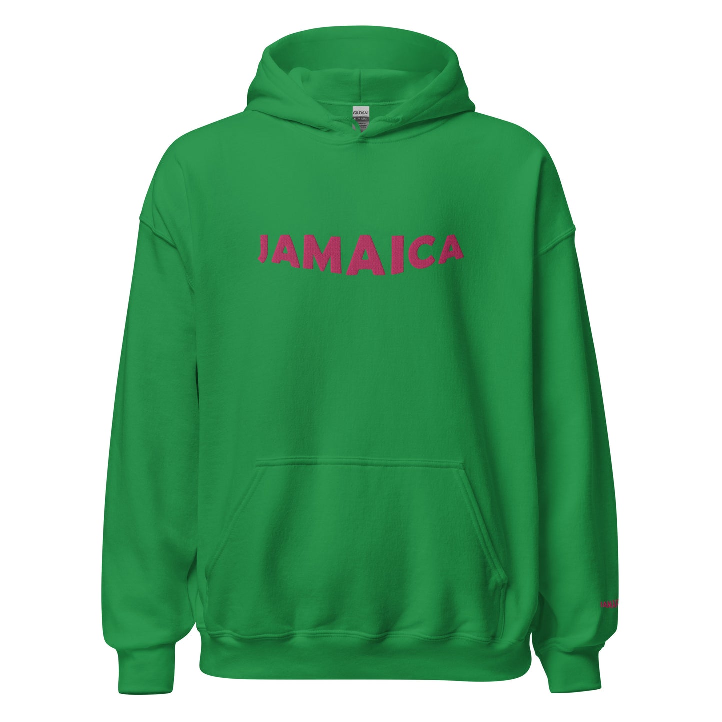 Classic Pink JAMAICA Embroidered Unisex Hoodie