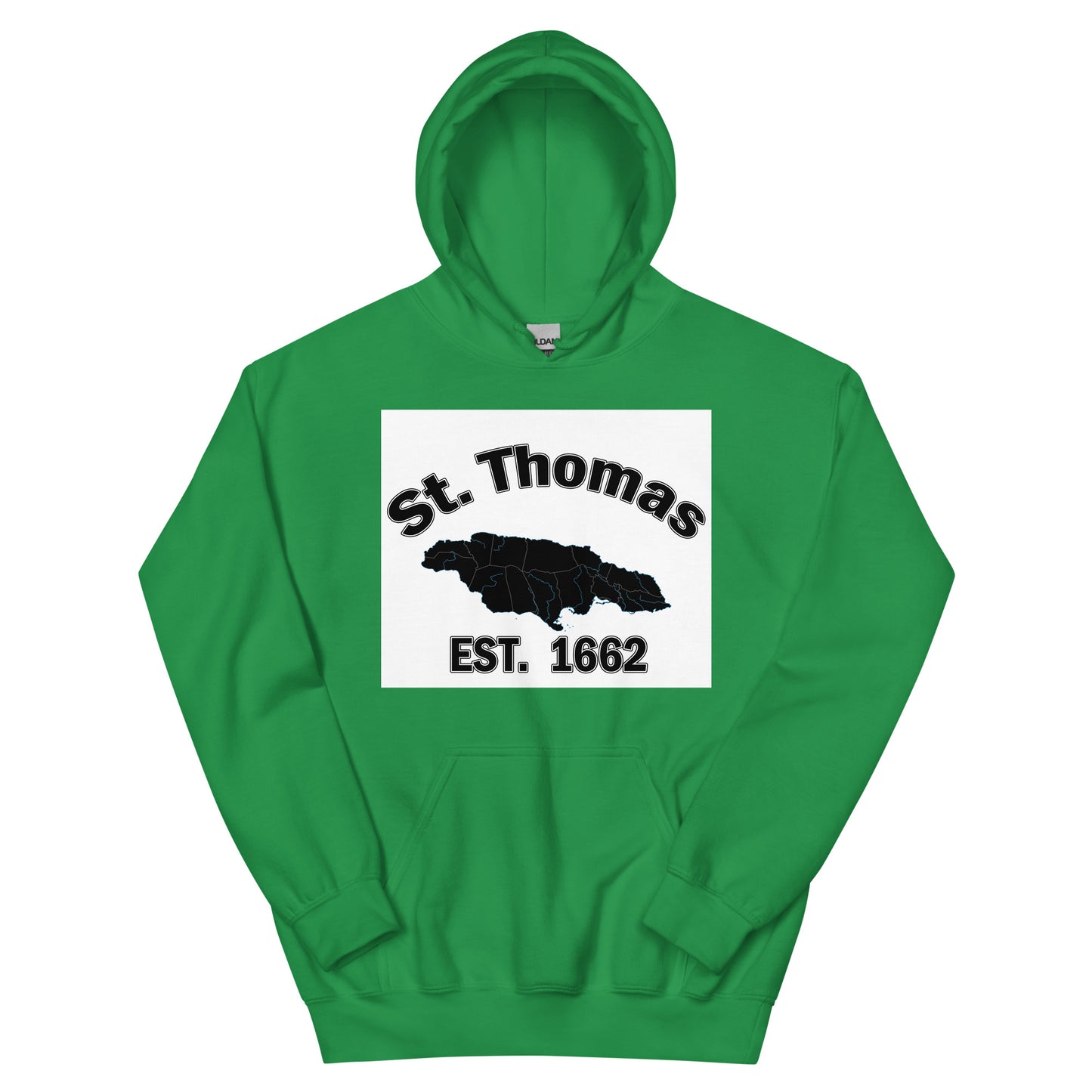 Unisex ST. THOMAS JAMAICA ESTABLISHED Block Hoodie