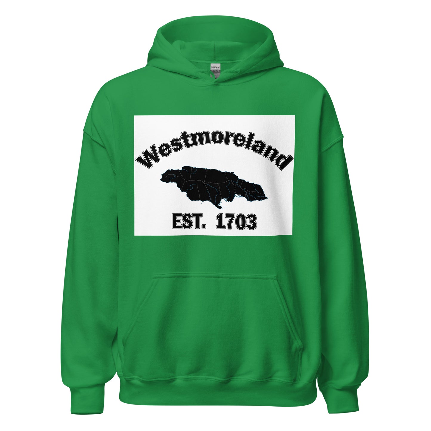 Unisex WESTMORELAND JAMAICA ESTABLISHED Block Hoodie