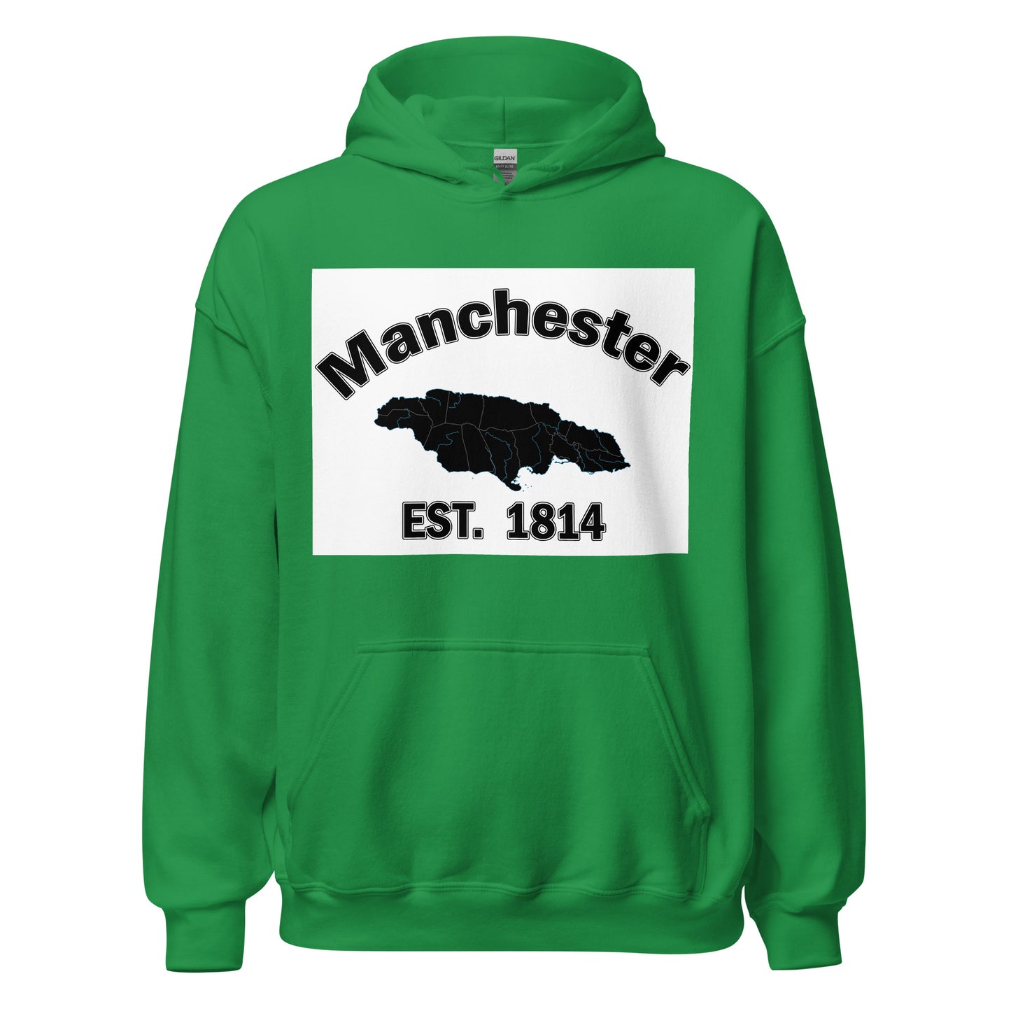 Unisex MANCHESTER JAMAICA ESTABLISHED Block Hoodie