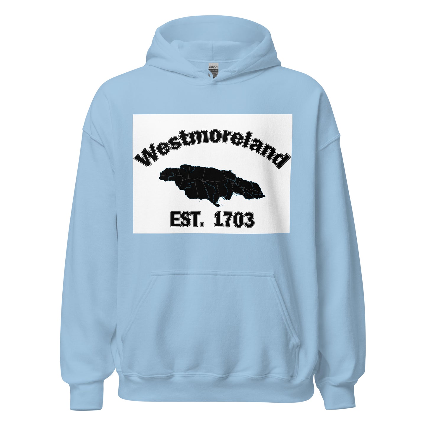 Unisex WESTMORELAND JAMAICA ESTABLISHED Block Hoodie