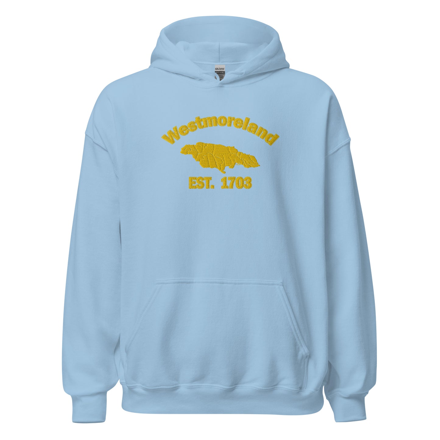 Unisex WESTMORELAND JAMAICA EMBROIDERED Sunshine Hoodie