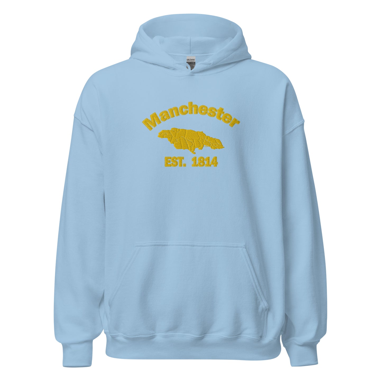 Unisex MANCHESTER JAMAICA EMBROIDERED Sunshine Hoodie