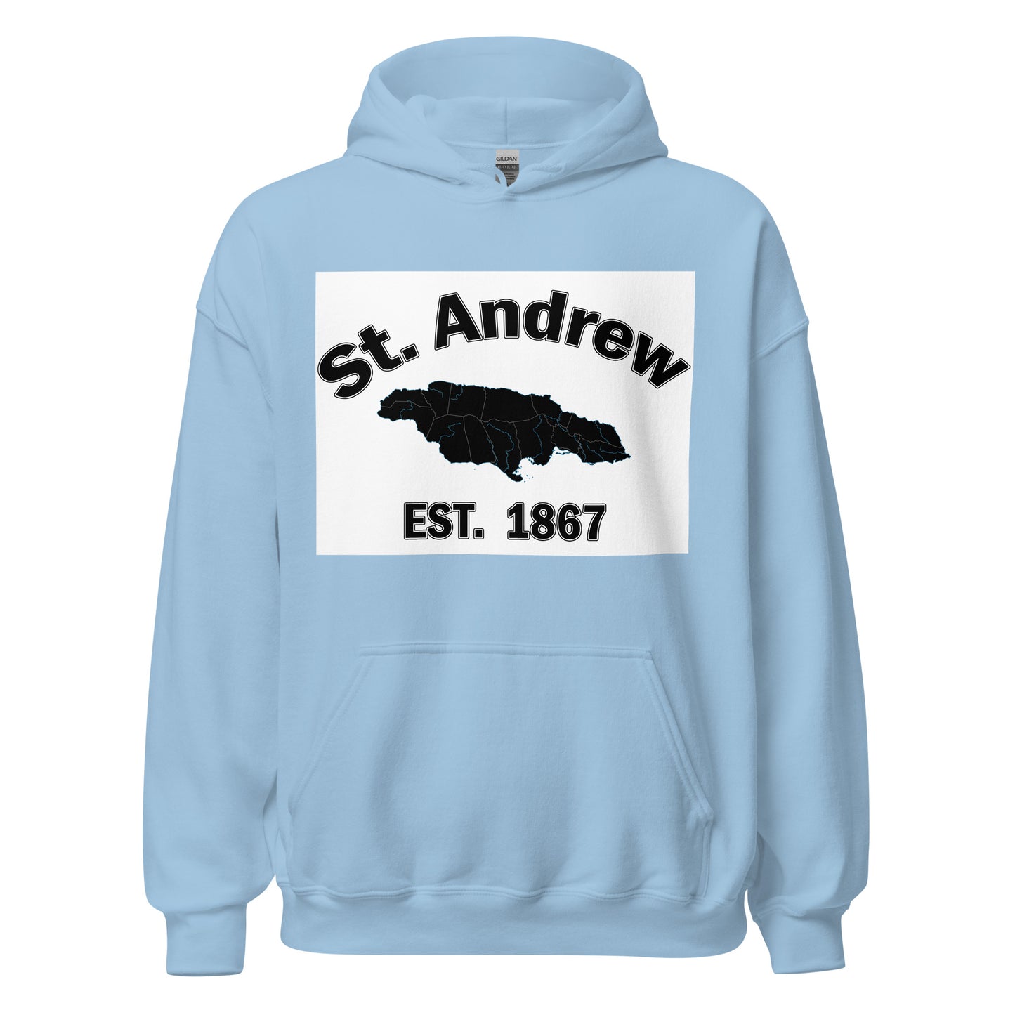 Unisex ST ANDREW JAMAICA ESTABLISHED Block Hoodie