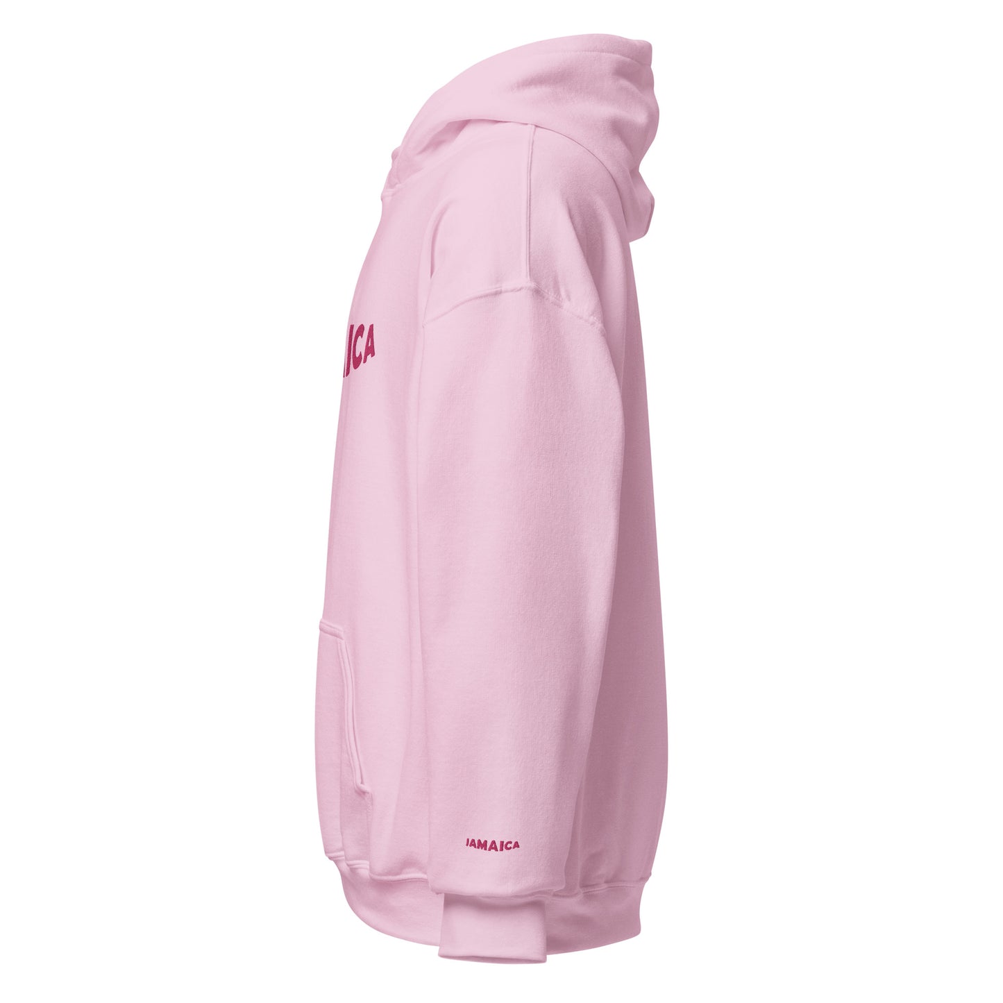 Classic Pink JAMAICA Embroidered Unisex Hoodie