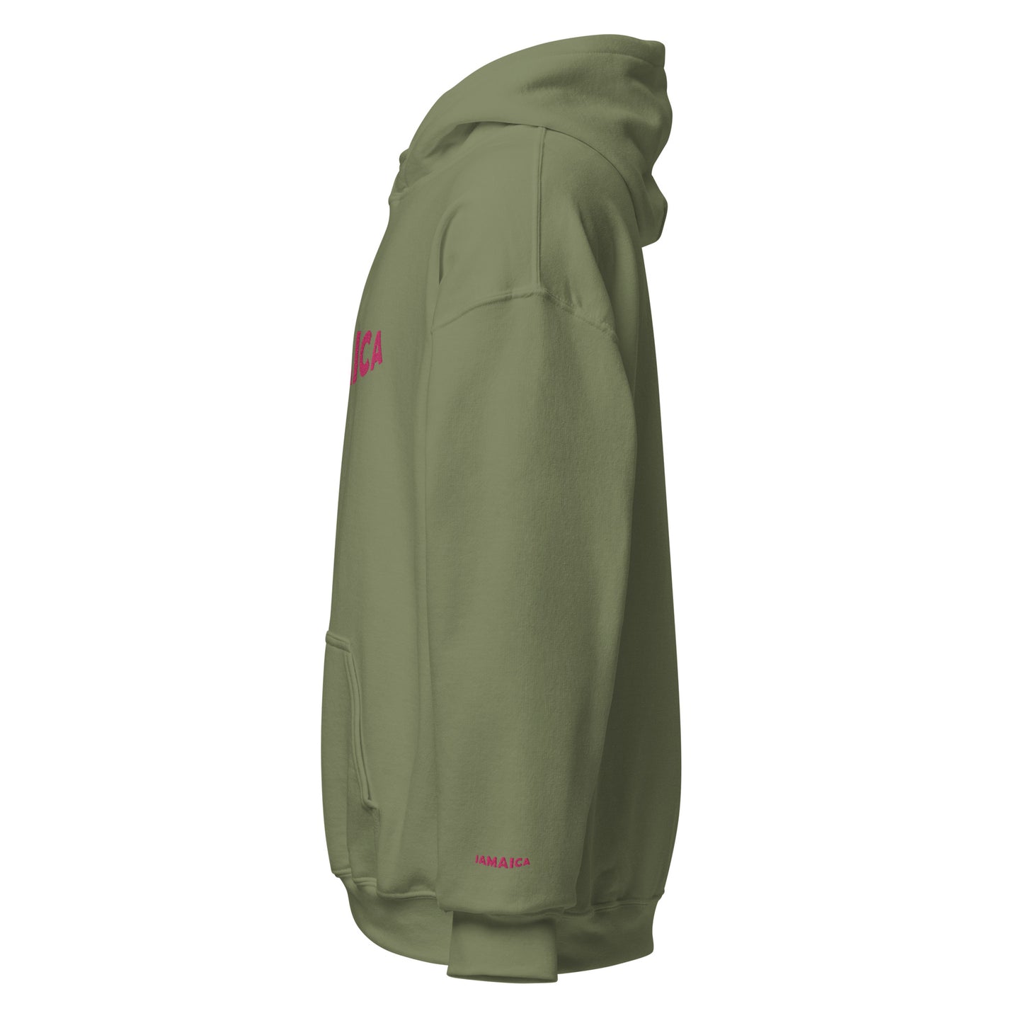 Classic Pink JAMAICA Embroidered Unisex Hoodie