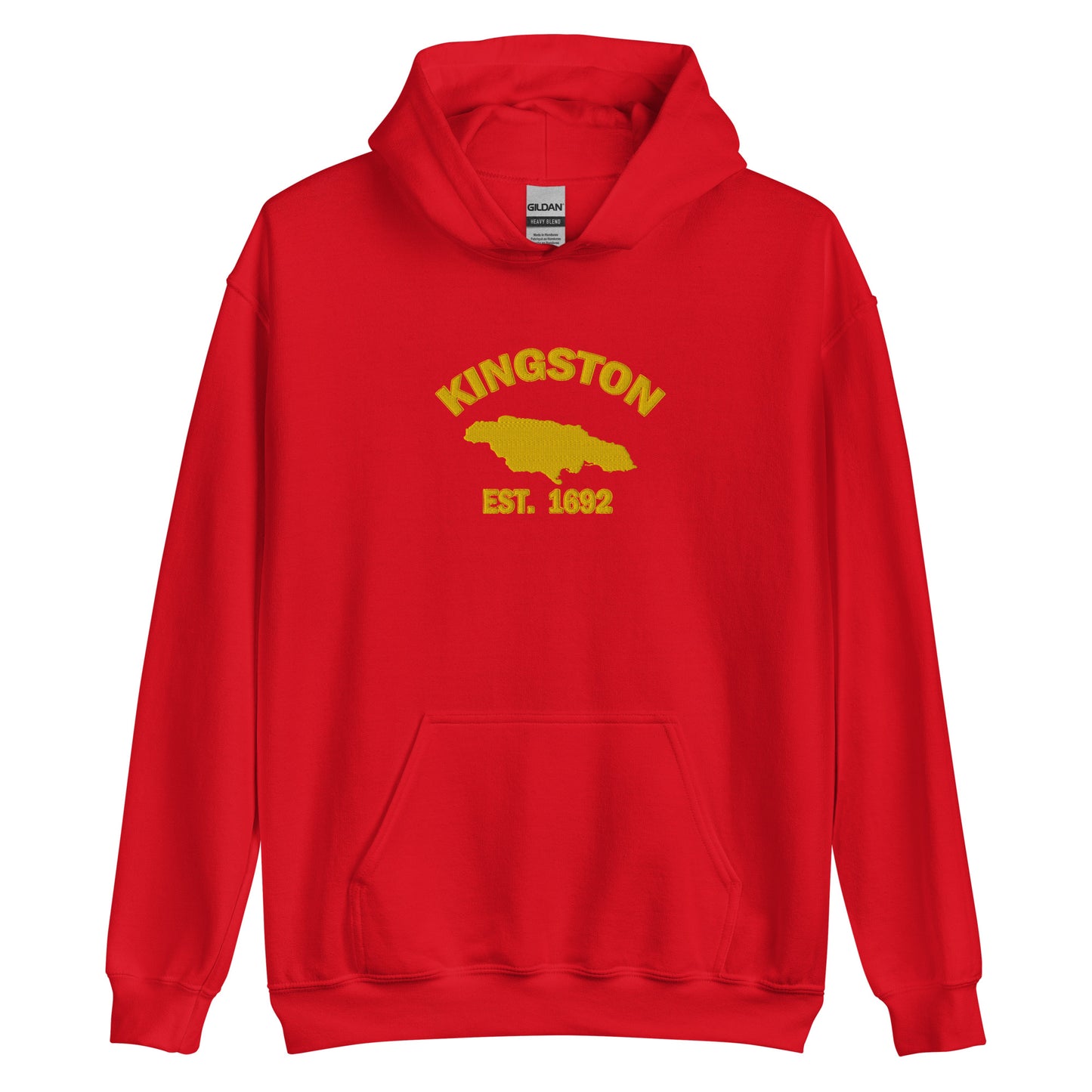 Unisex KINGSTON JAMAICA EMBROIDERED Sunshine Hoodie