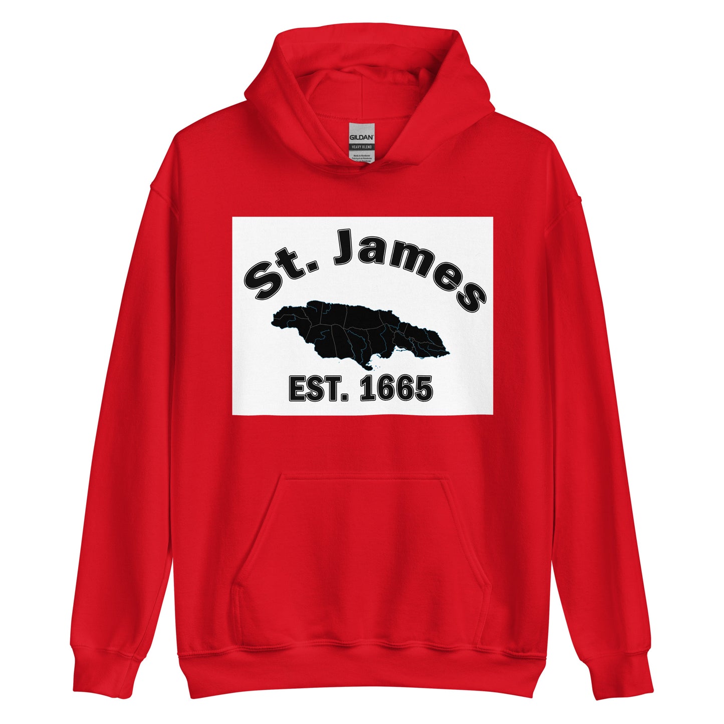 Unisex ST. JAMES JAMAICA ESTABLISHED Block Hoodie