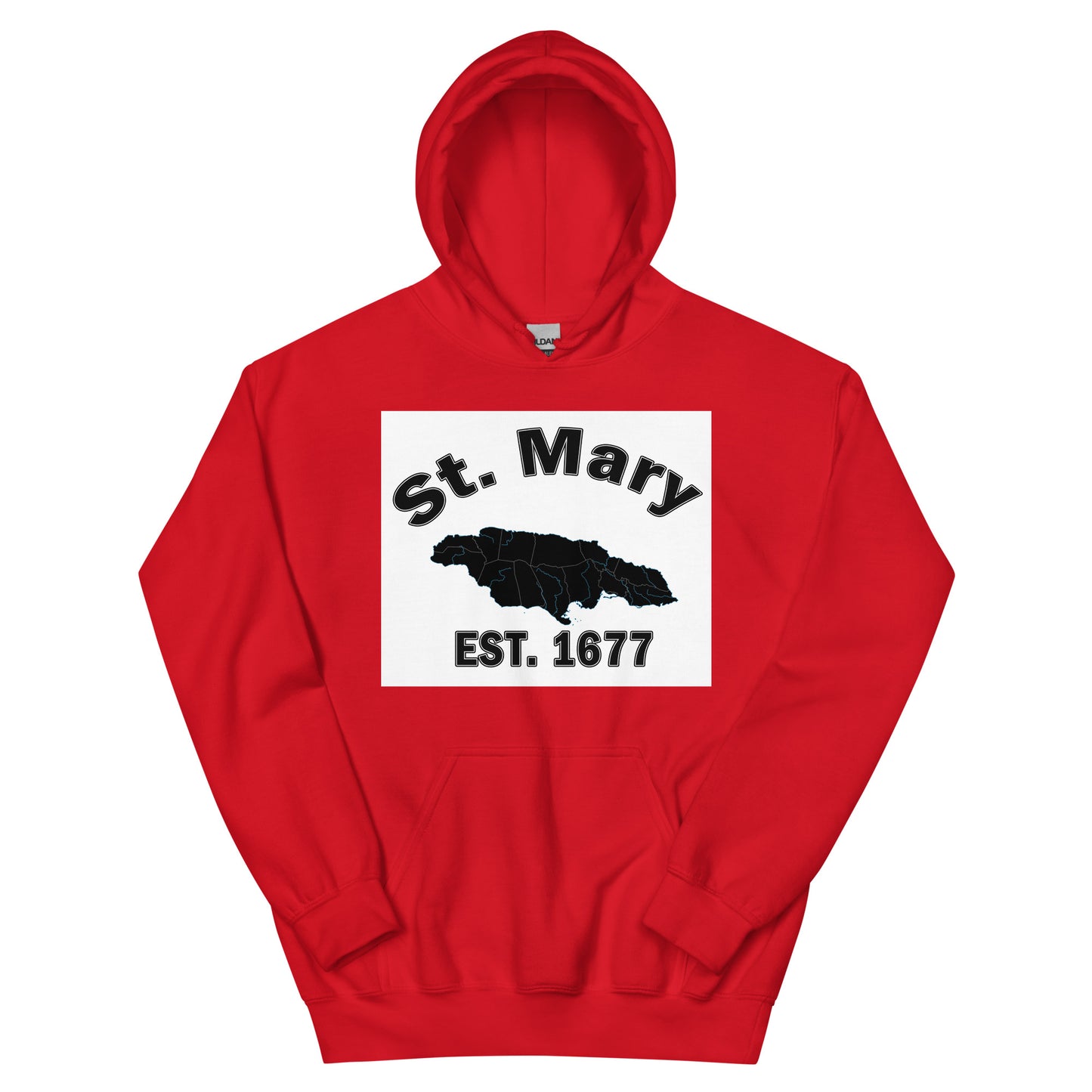 Unisex ST. MARY JAMAICA ESTABLISHED Block Hoodie