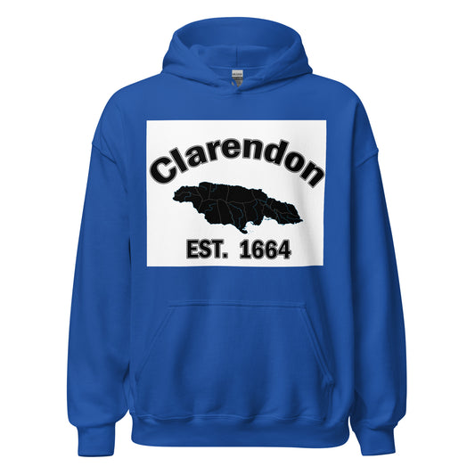 Unisex CLARENDON JAMAICA ESTABLISHED Block Hoodie