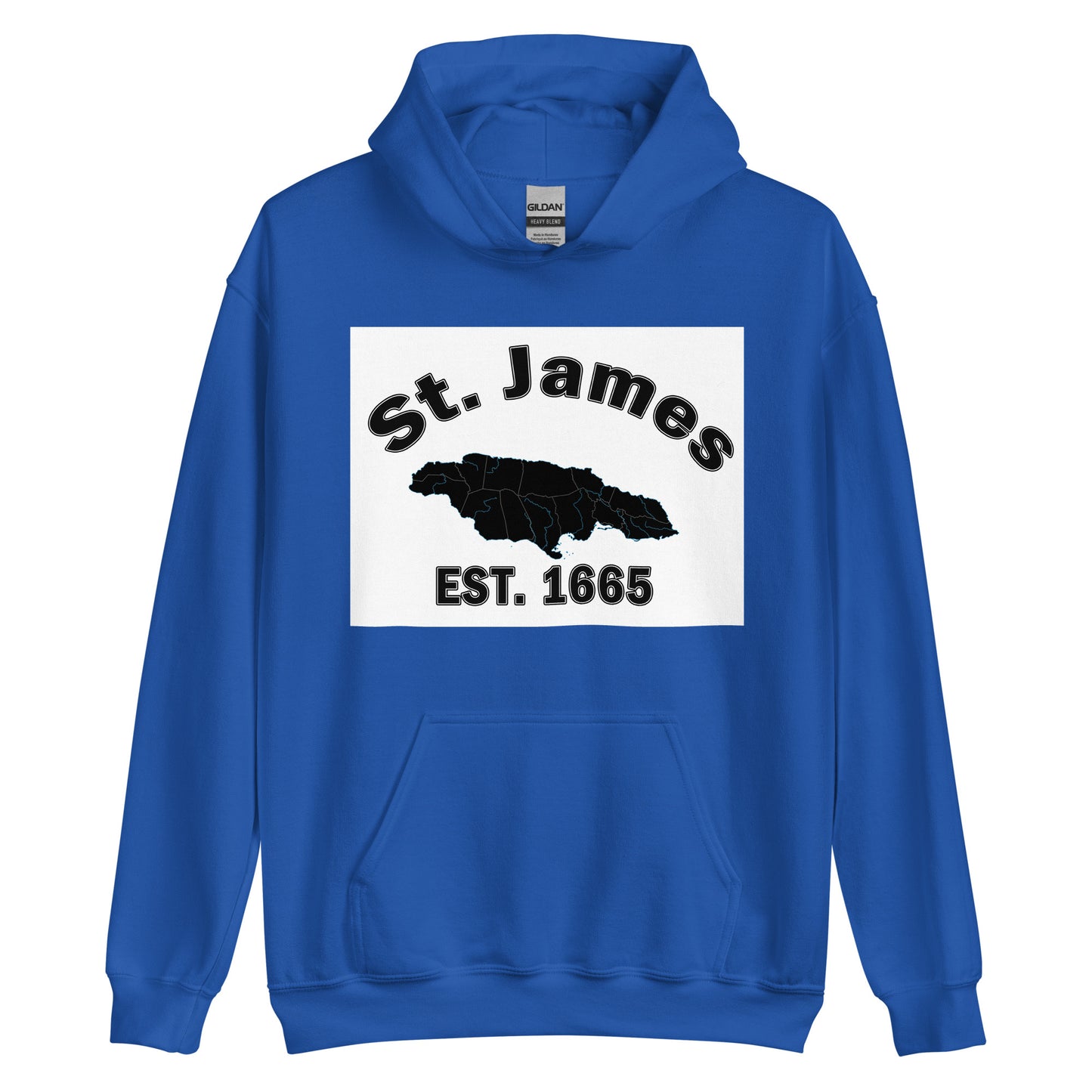 Unisex ST. JAMES JAMAICA ESTABLISHED Block Hoodie