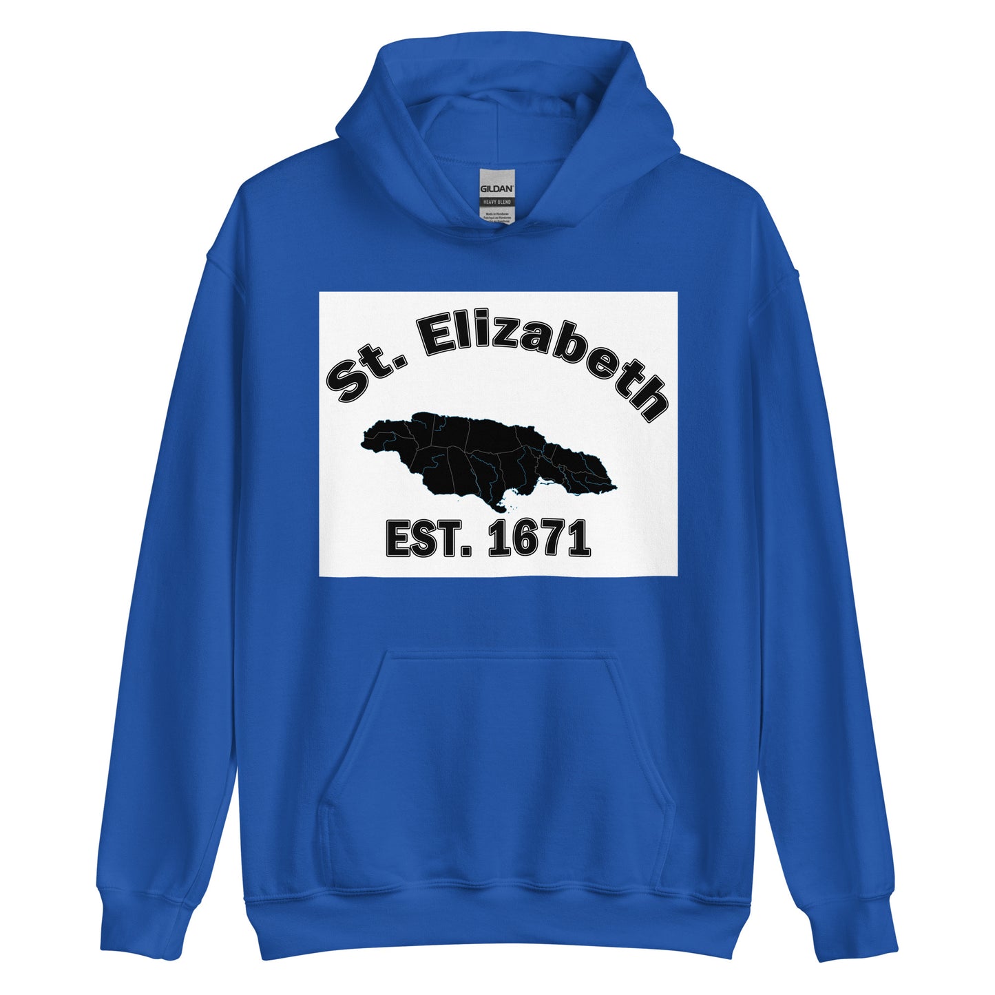 Unisex ST. ELIZABETH JAMAICA ESTABLISHED Block Hoodie