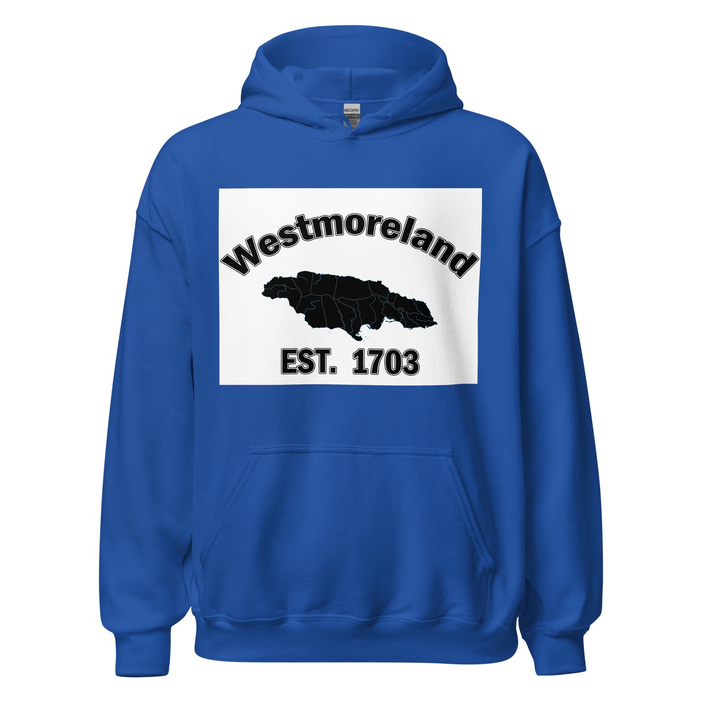 Unisex WESTMORELAND JAMAICA ESTABLISHED Block Hoodie