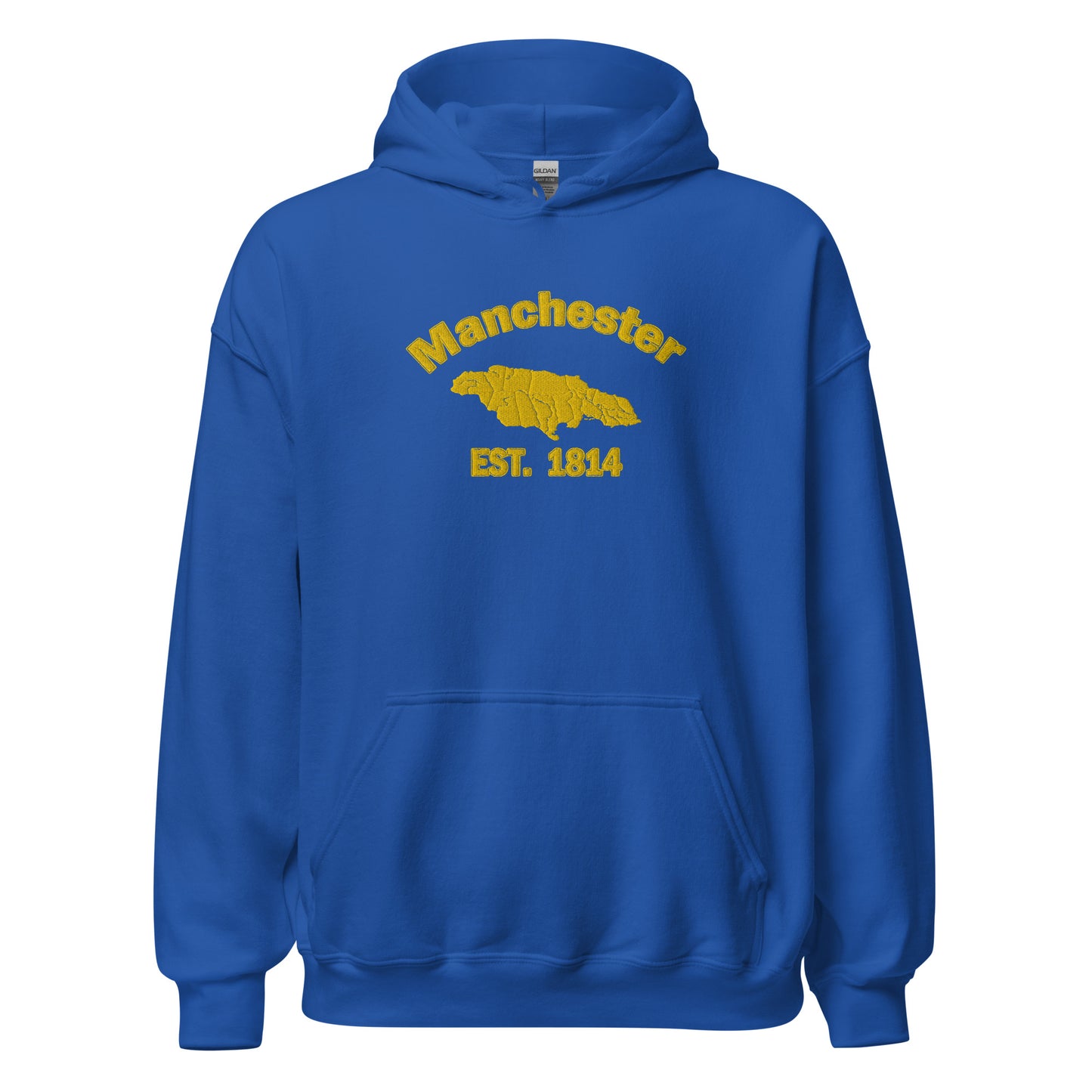 Unisex MANCHESTER JAMAICA EMBROIDERED Sunshine Hoodie