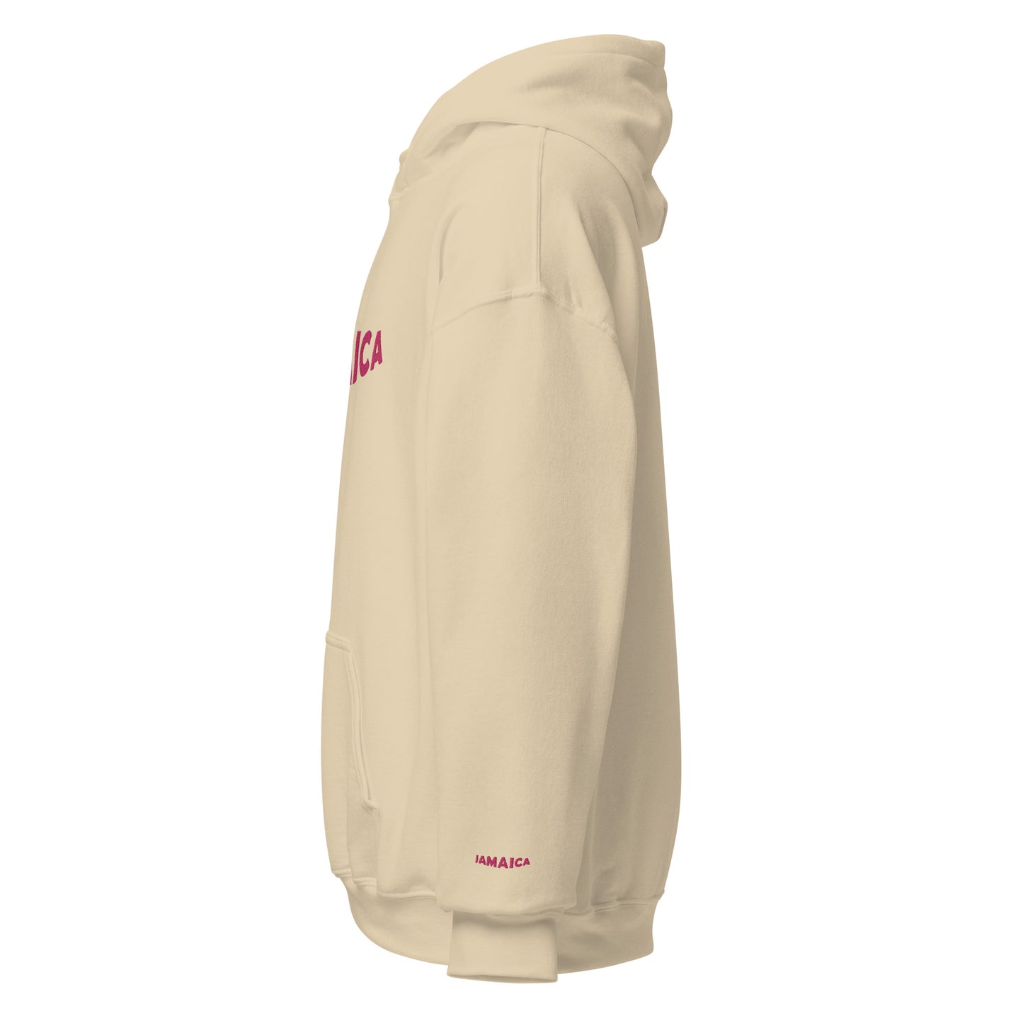 Classic Pink JAMAICA Embroidered Unisex Hoodie