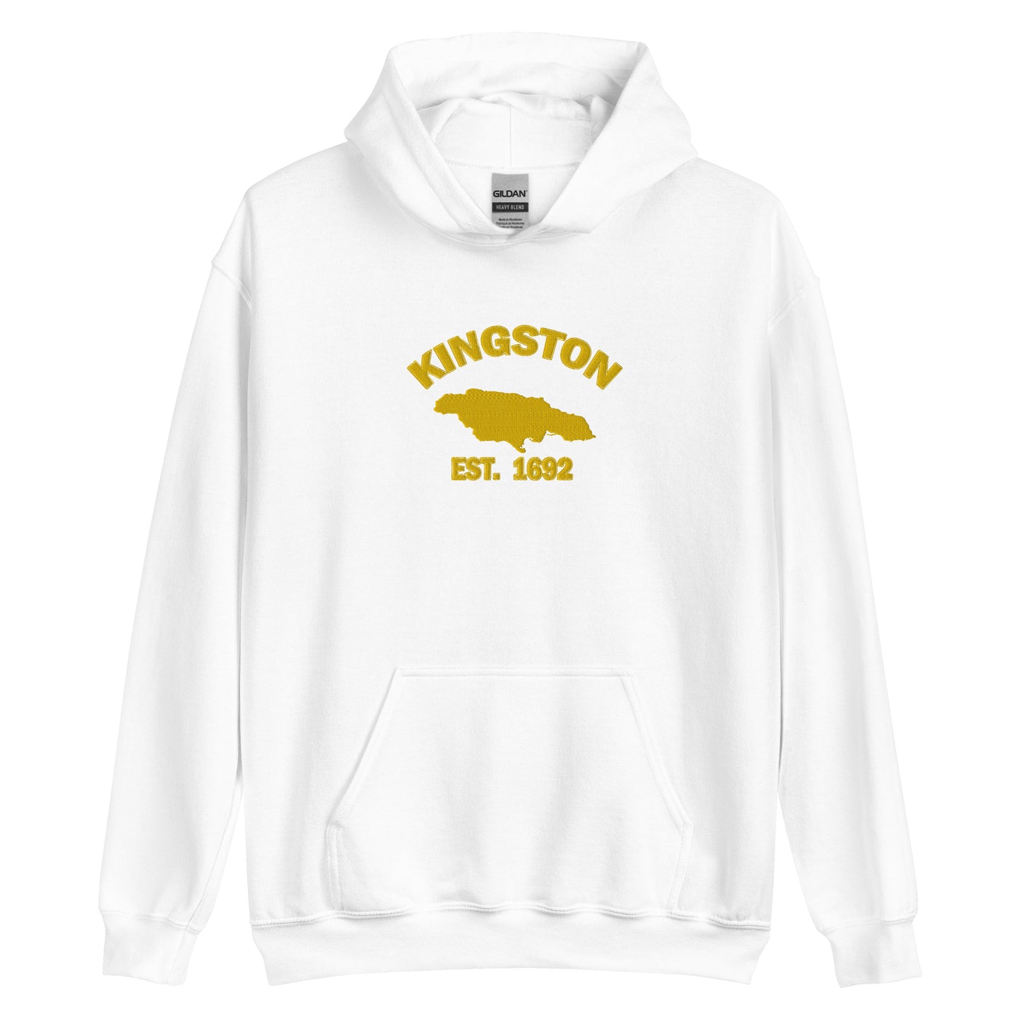 Unisex KINGSTON JAMAICA EMBROIDERED Sunshine Hoodie