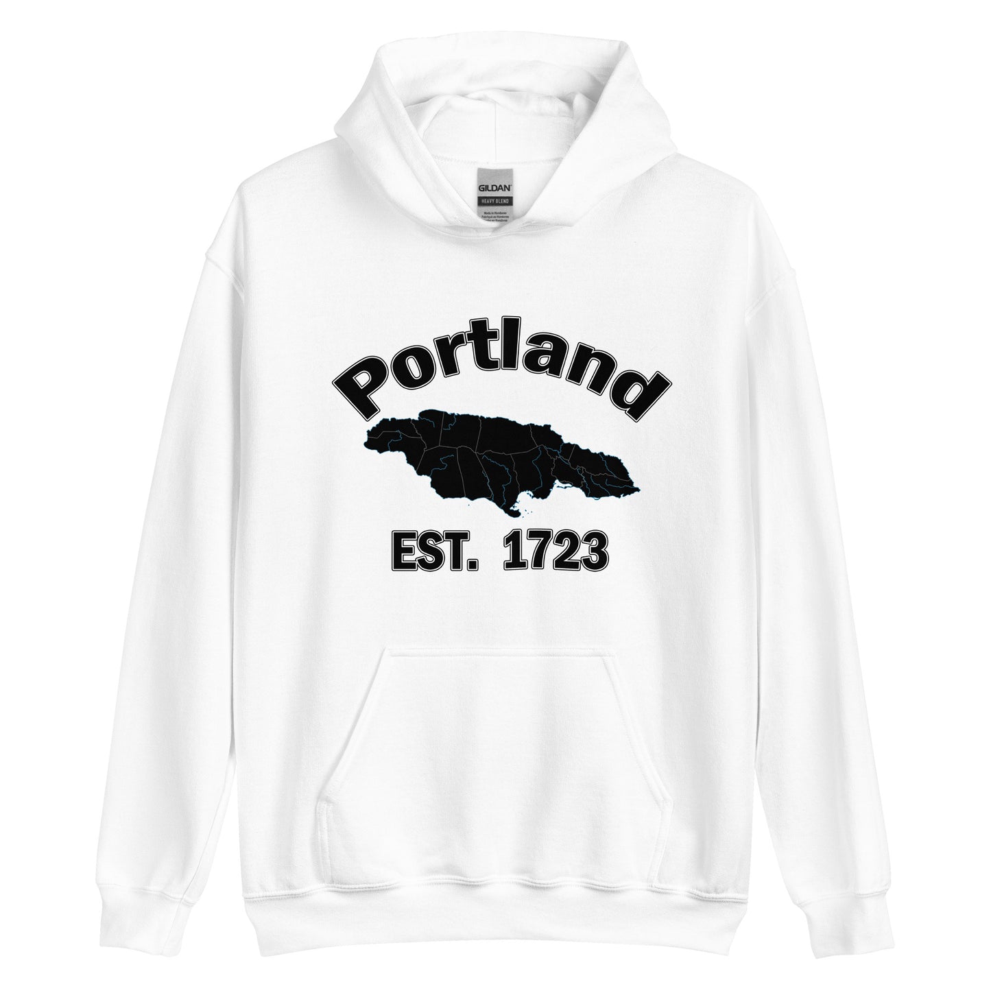 Unisex PORTLAND JAMAICA ESTABLISHED Block Hoodie