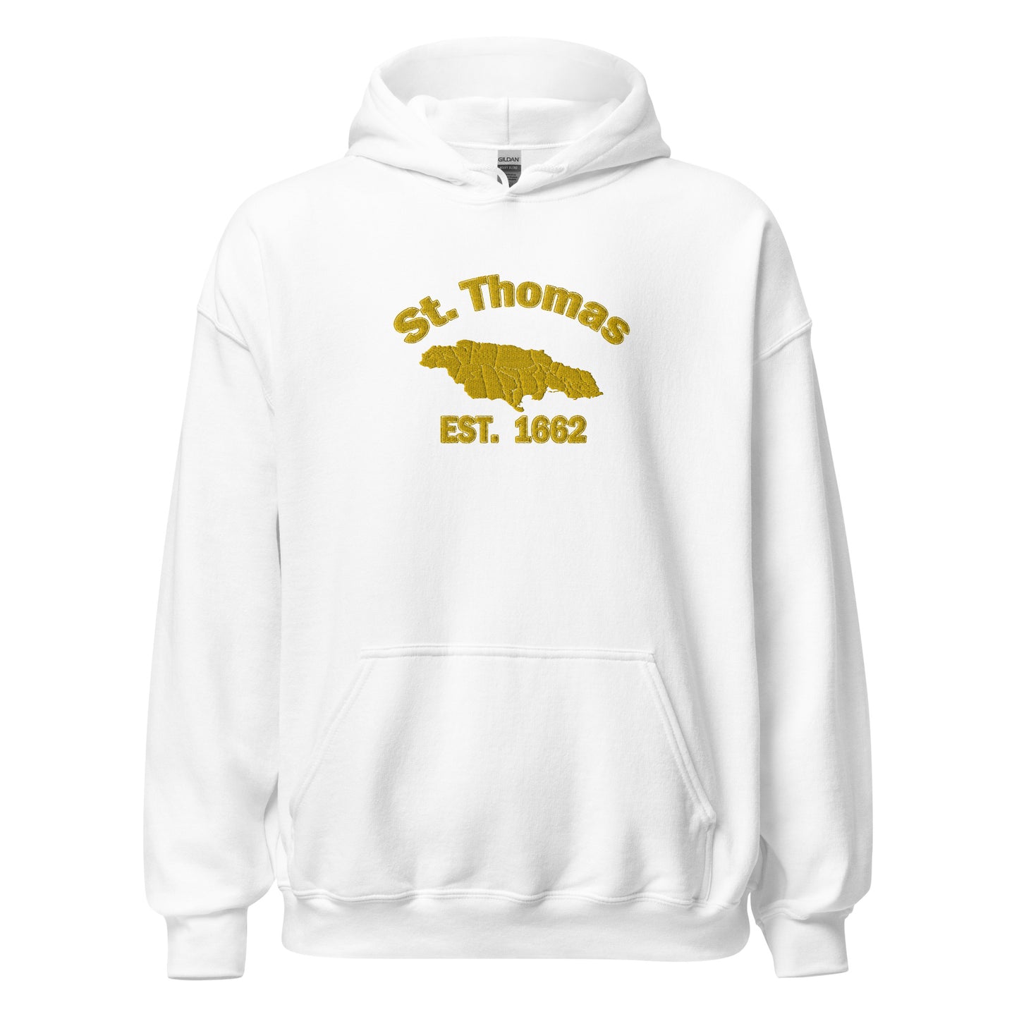 Unisex ST. THOMAS JAMAICA EMBROIDERED Sunshine Hoodie