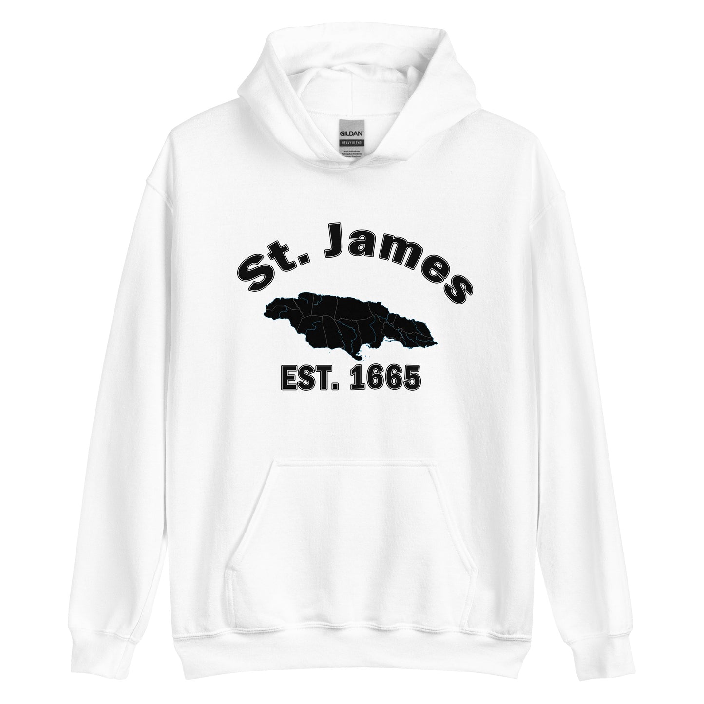 Unisex ST. JAMES JAMAICA ESTABLISHED Block Hoodie