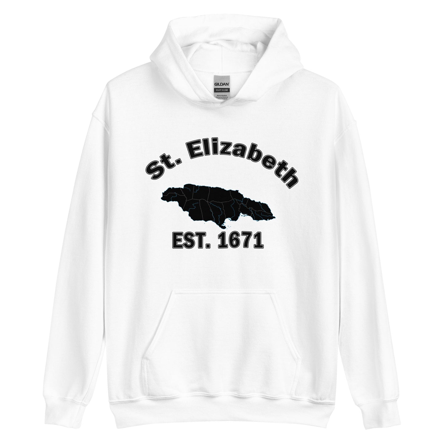 Unisex ST. ELIZABETH JAMAICA ESTABLISHED Block Hoodie