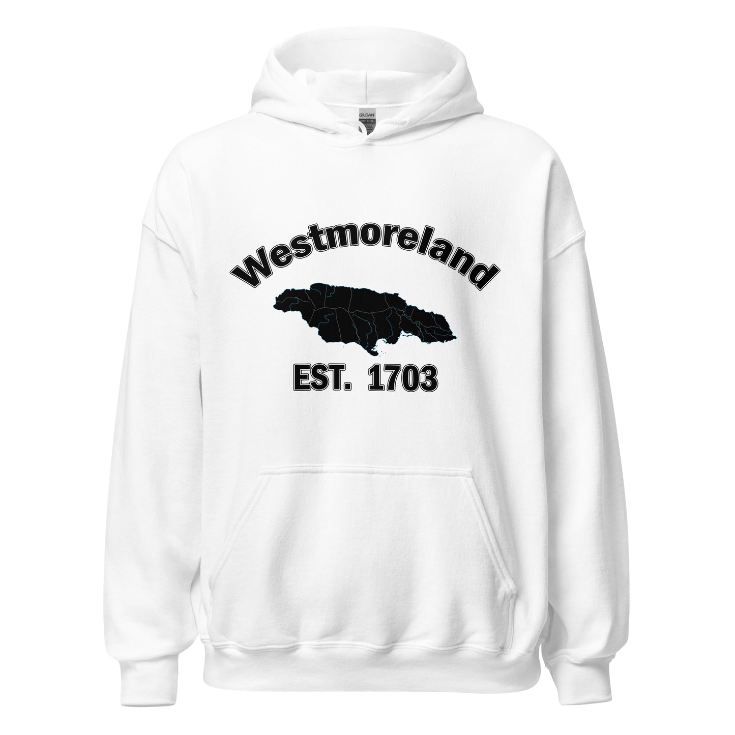 Unisex WESTMORELAND JAMAICA ESTABLISHED Block Hoodie