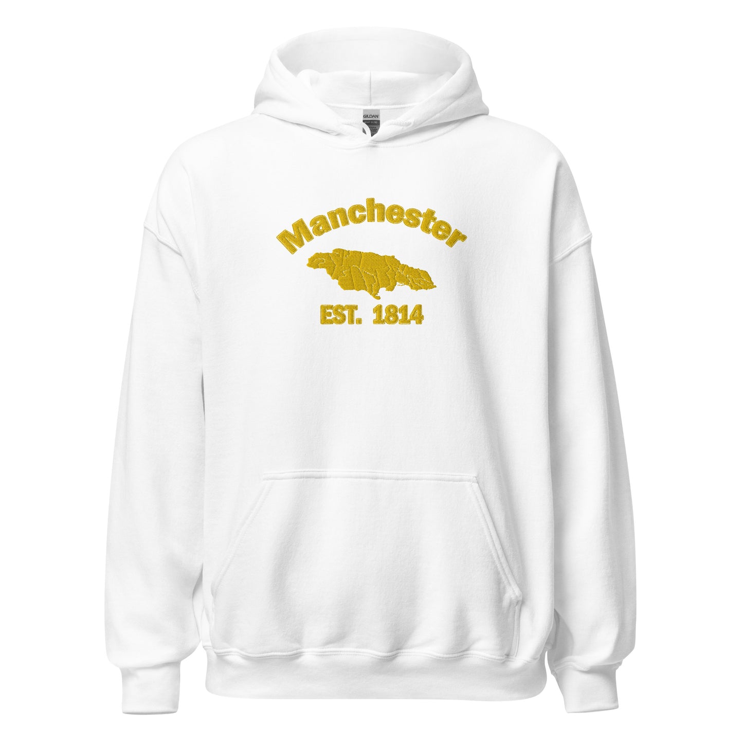 Unisex MANCHESTER JAMAICA EMBROIDERED Sunshine Hoodie