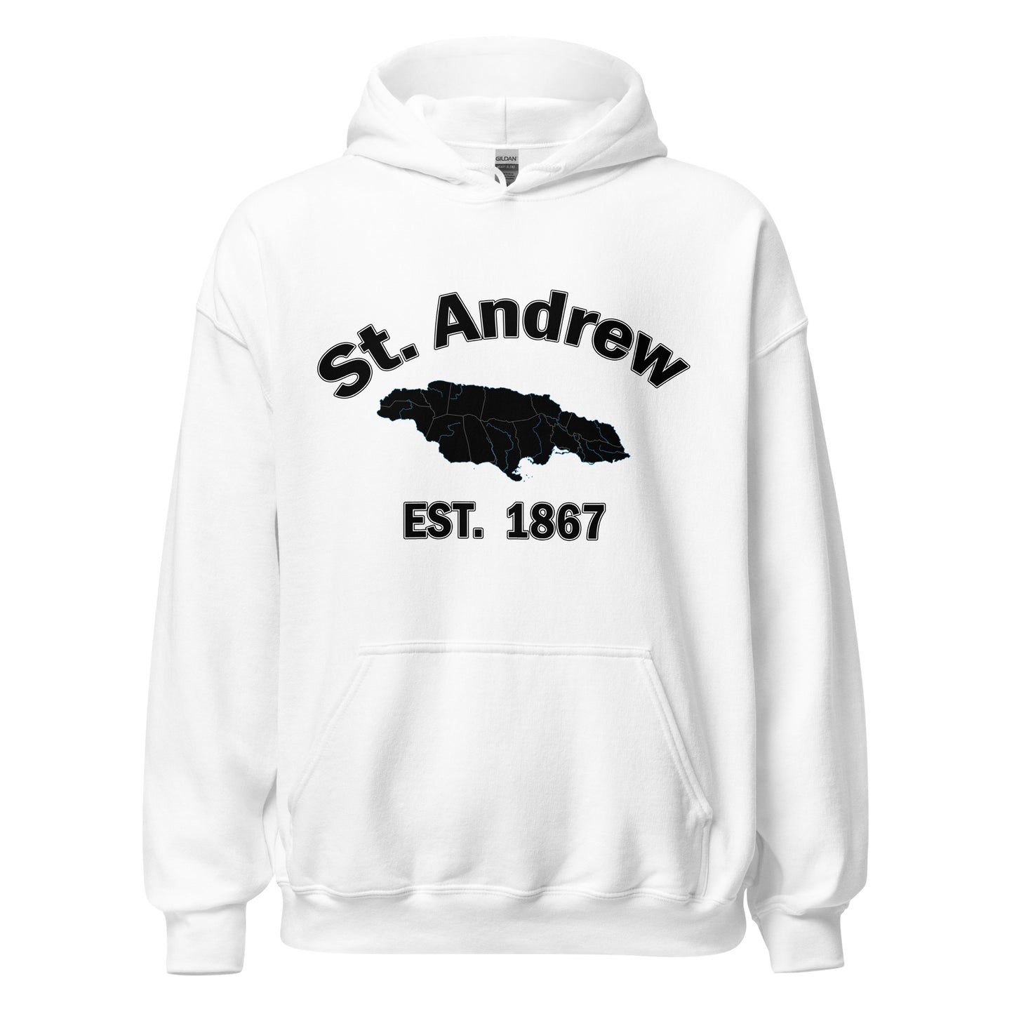 Unisex ST ANDREW JAMAICA ESTABLISHED Block Hoodie