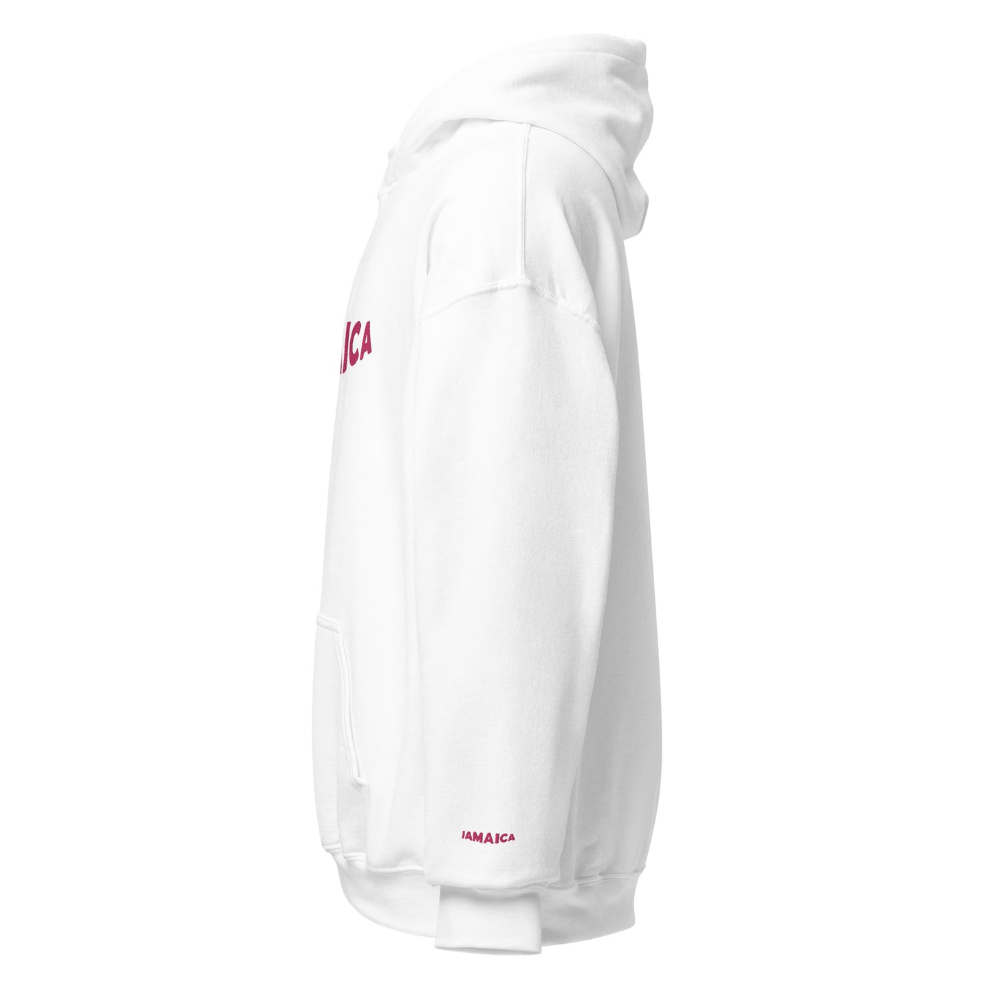 Classic Pink JAMAICA Embroidered Unisex Hoodie